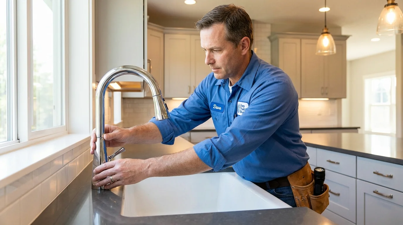 Kitchen faucet installation by Johns Plumbing LLC in Campbelltown